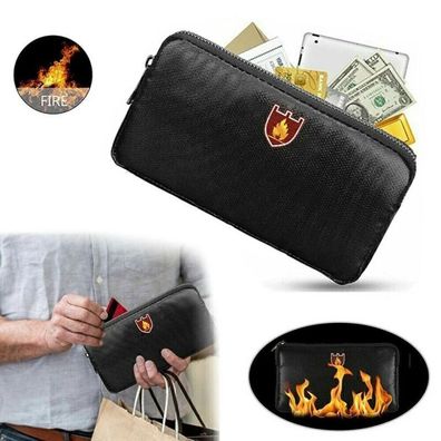 Feuerfeste Tasche Dokumententasche Brandschutztasche Wasserdicht Geldkassette