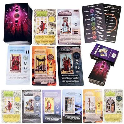 The Rider Tarot Deck Cards and book Rider Waite Guidebook Set For Beginners N7Q8