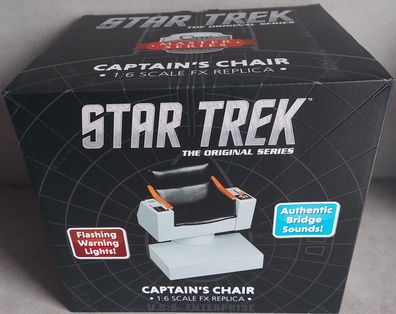 Kommandostuhl Captain Kirk Enterprise Star Trek Chair QMx Light & Sound NEU 1:6 NEU