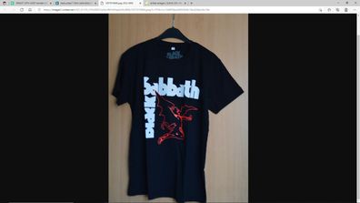 T-Shirt - M - "Black Sabbath" - Druck bunt