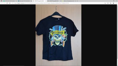 T-Shirt - M - Guns "N" roses " Druck