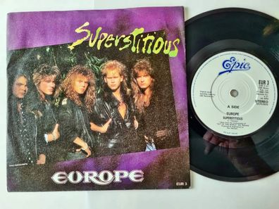 Europe - Superstitious 7'' Vinyl UK