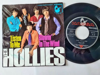 The Hollies - Listen to me/ Blowin' in the wind 7'' Vinyl/ CV Bob Dylan