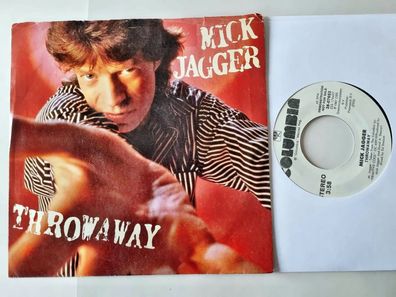 Mick Jagger/ Rolling Stones - Throwaway 7'' Vinyl US PROMO WITH COVER