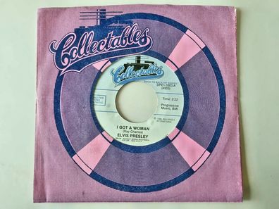 Elvis Presley - I got a woman/ I'm counting on you 7'' Vinyl US CV Ray Charles