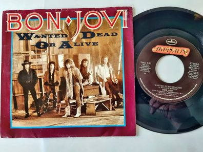 Bon Jovi - Wanted dead or alive 7'' Vinyl US Different COVER