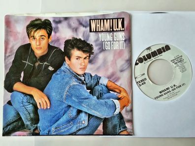 Wham!/ George Michael - Young guns (go for it) 7'' Vinyl US PROMO WITH COVER