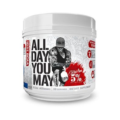 5% Nutrition - Rich Piana All Day You May (30 serv) Blue Raspberry