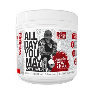 5% Nutrition - Rich Piana All Day You May Caffeinated (25 serv) Fruit Punch