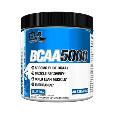 EVL Nutrition Flavored BCAA 5000 (30 serv) Blue Raz