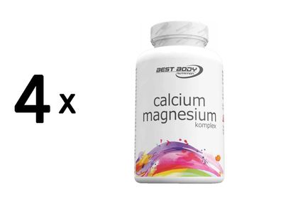 4 x Best Body Nutrition Calcium Magnesium (100)