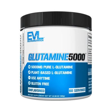 EVL Nutrition Glutamine 5000 (300g) Unflavoured