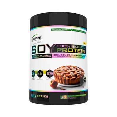 Genius Nutrition 100% Soy Protein Isolate (900g) Apple Pie