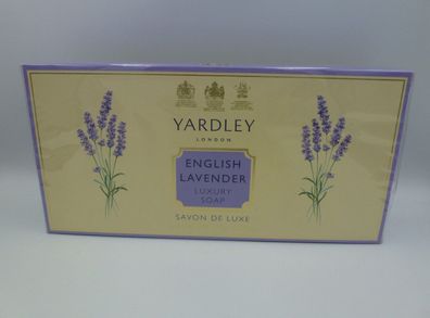 Yardley English Lavender - Savon de Luxe Luxuseife Seife 3 x 150 g