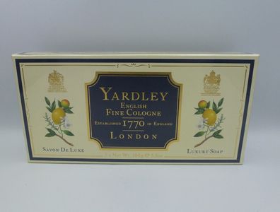 Yardley English FINE Cologne - Savon de Luxe Luxuseife Seife 3 x 100 g