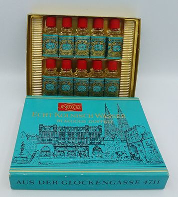 Vintage 4711 Echt Kölnisch Wasser - Original Eau de Cologne 10 x 3 ml