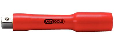 KS TOOLS 1/2" Verlängerung mit Schutzisolierung und Schraubenarretierung, 125mm