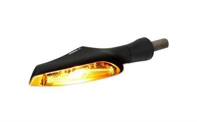NEU Koso HE030010 LED Blinker Infinity schwarz einfache Funktion Rauchglas