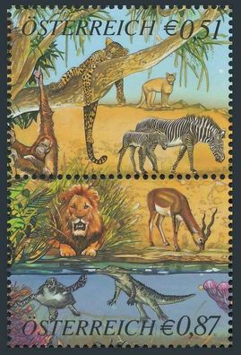 Österreich 2002 Block 16 Zd1 postfrisch SENKR PAAR S37DDFE