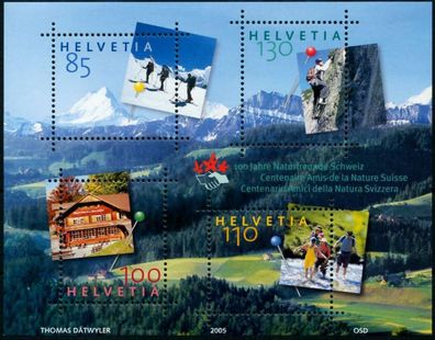 Schweiz BLOCK Kleinbogen 2000-2009 Block 39 postfrisch S37DDEA