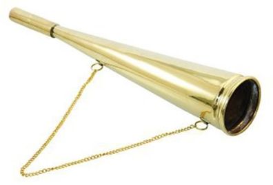 Signalhorn gebogen aus Messing 260mm, DW26