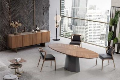 Luxus Esszimmer Set Esstisch mit Modernen Designen 6? Stuhle mit 2? Couchtische