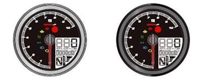 NEU KOSO TNT-04 Drehzahlmesser / Tachometer mit schwarzem Ring BA051410