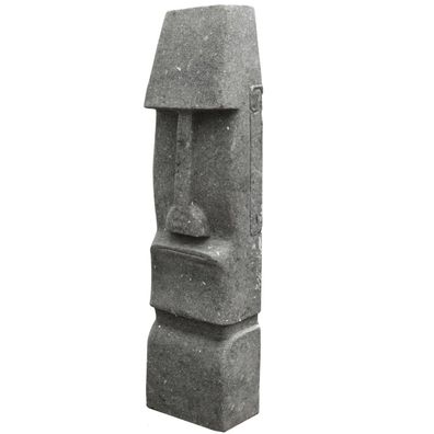 Garten Spulptur Moai Figur Tumakuru - Höhe x Tiefe x Breite: 150 x 24 x 37 cm