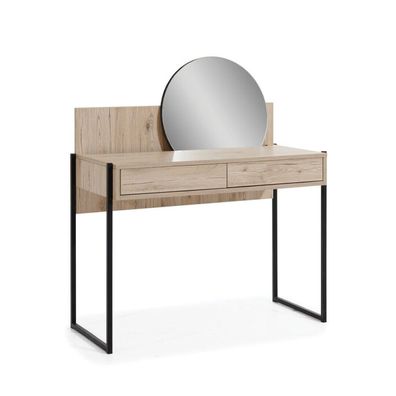 Brauner Schminktisch Spiegel Moderner Kosmetiktisch Luxus Holz Möbel