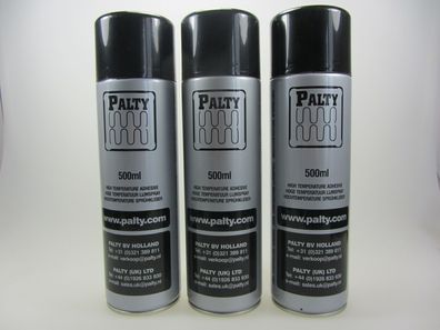 bis 110° 3er Pack Hochtemperatur-Sprühkleber PALTY 3x500 ml Spezialkleber PROFI