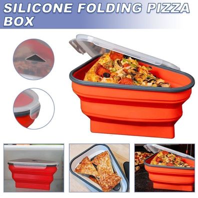Wiederverwendbare Pizza Pack Box Faltbarer Dreieckiger Aufbewahrungsbehälter