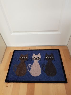 Fußmatte Katze Katzen Trio