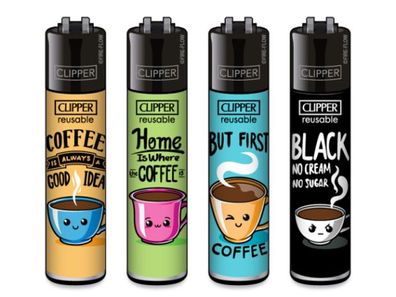 4x Clipper Large COFFEE #3