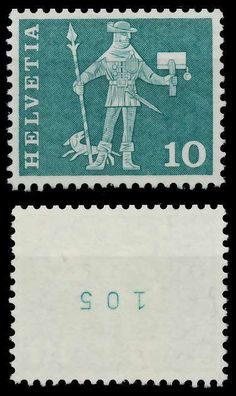 Schweiz Rollenmarken Nr 697yR oKB postfrisch X7289F2