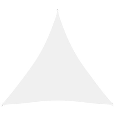 vidaXL Sonnensegel Oxford-Gewebe Dreieckig 4x4x4 m Weiß