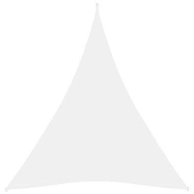vidaXL Sonnensegel Oxford-Gewebe Dreieckig 5x6x6 m Weiß