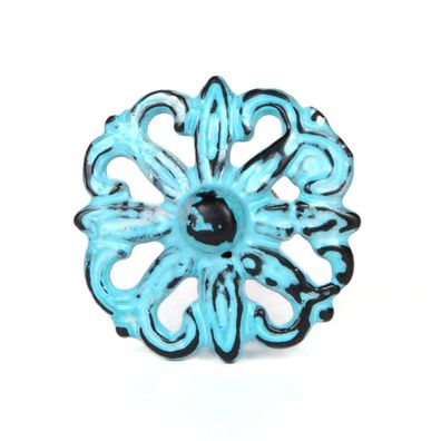 Knauf Eisen Vintage Ornament Blau
