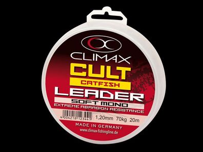Climax Cult Catfisch Leader Soft Mono, Monofile Vorfachschnur mit geringer Dehnung