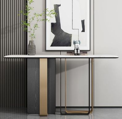 Designer Holz Konsolentisch Tisch Konsole Modern Wohnzimmer Konsole