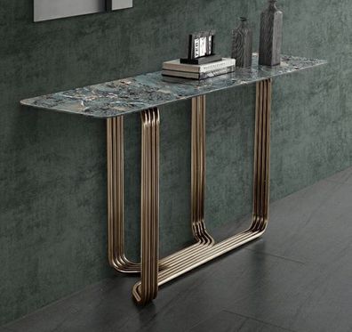 Konsolentisch Holz Tisch Konsole Luxus Konsolentische Design Edelstahl