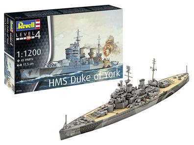 Revell HMS Duke of York Kriegschiff in 1:1200 Revell 05182 Bausatz
