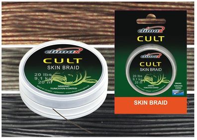 Climax CULT Skin Braid, Sinkende Hook-Line, 8-fach geflochten, ummantelt