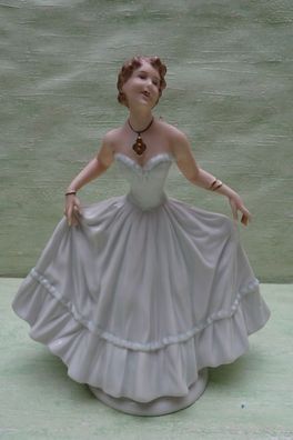 Unterweißbach Figur Frau Tänzerin Ballkleid ca 22,5cm