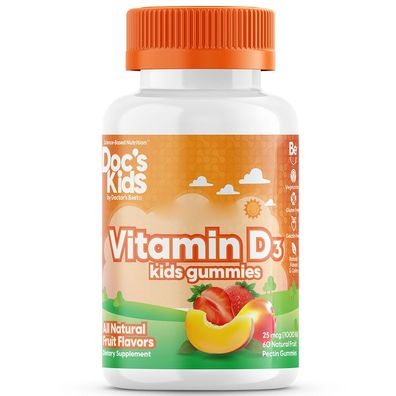 Doctor's Best, Vitamin D3 Kids Gummies, 60 Gummibären
