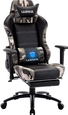 UOMAXX Gaming Stuhl Ergonomischer Büro Lehnstuhl für PC Massage, Drehstuhl