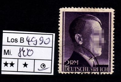 Los B4990: Deutsches Reich Mi. 800 A, gest.