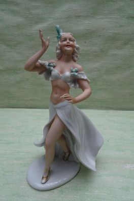 Unterweißbach Thüringen Tänzerin Ballerin Figur Porzellan Balett nr 9248 ca 22,5cm