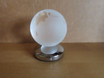 Globus Weltkugel aus Glas auf einem Sockel LED Licht TCM 243080