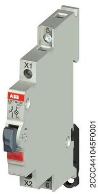 ABB E217-16-10C Leuchttaster Rot 16A, 1S, 250V AC, m. LED, 115-250V AC