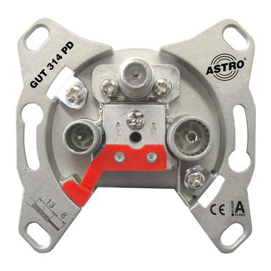 Astro GUT 314 PD Programmierbare BK-SAT-Durchgangsdose, SAT 14dB (541314)